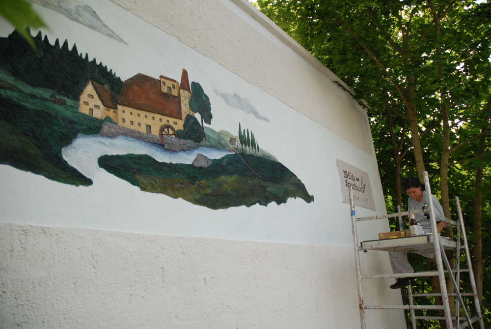 Restaurierung Mühlenrelief lr